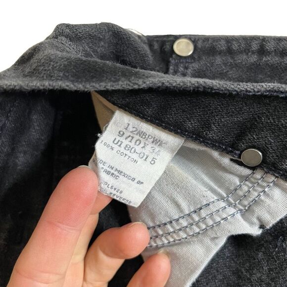 WRANGLER Bareback Black Jeans 12NBPWK Classic Fit Tapered Leg Size 9/10 VINTAGE - Picture 6 of 9